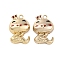 Brass Micro Pave Cubic Zirconia Pendants, Cadmium Free & Nickel Free & Lead Free, with Enamel, Snake Charms, Real 18K Gold Plated, 14.5x10x6mm, Hole: 1.2mm