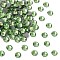 Preciosa® Crystal Hotfix Flatback Stones, Czech Crystal, Round(438 11 612 Chaton Rose VIVA 12 ®), 50520 Peridot, SS6(1.9~2.1mm)