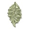 Alloy Pendants, Spray Painted, Christmas Scheme Charms, Leaf, 47.5x26x5mm, Hole: 1.8mm