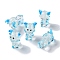 Luminous Handmade Lampwork Beads Strands, Glow in the Dark, Sheep, 23.5~24.5x15~16.5x15~16mm, Hole: 1.8mm, about 20pcs/strand, 16.93''(43cm)