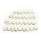 Rack Plating Brass Round Bead Slider Bracelets for Women, Long-Lasting Plated Glass Butterfly Adjustable Bracelets, Nickel Free & Lead Free, Real 18K Gold Plated, Mixed Color, Inner Diameter: 1-1/2~2-7/8 inch (3.7~7.2cm)