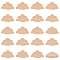 1 Set Unfinished Wooden Chips, Cloud, 54x33x10mm, 20pcs/set