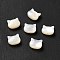 Natural White Shell Beads, Cat, White, 6x7x3mm, Hole: 0.8mm