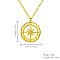 Retro Vintage Stainless Steel Pendant Necklace, with Cable Chain, Star, 16.54 inch(42cm)