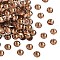 Preciosa® MAXIMA Crystal No Hotfix Flatback Stones, Czech Crystal, Dura Foiling, Round(438 11 615 Chaton Rose), 10210 Lt. Smoked Topaz, SS16(3.8~4mm)