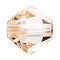 Preciosa® Crystal Beads, Czech Crystal, Bicone(451 69 302 Rondelle), 00030 235 Honey, 6mm, Hole: 1mm