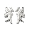 Non-Tarnish 304 Stainless Steel Pendants, Cupid Charm, Stainless Steel Color, 29x17x4mm, Hole: 1.2mm