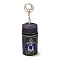 PU Imitation Leather Lipstick Pouch Holder Pendant Keychain, with Alloy Finding, Column, Star, 16.5cm