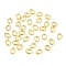 304 Stainless Steel Jump Rings, Closed Jump Rings, Oval, Real 18K Gold Plated, 3x4x0.7mm, Inner Diameter: 1.5x2.5mm
