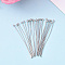 Brass Ball Head Pins, Nickel Free, Real Platinum Plated, 40x0.6mm, Head: 2mm