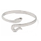 Non-Tarnish 304 Stainless Steel Snake Open Cuff Bangles, Jewelry for Women, Stainless Steel Color, Inner Diameter: 2 inch(5.1cm)