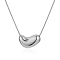 Non-Tarnish 304 Stainless Steel Pendant Necklaces, Heart, Stainless Steel Color, 18.39 inch(46.7cm)