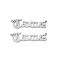 Non-Tarnish 304 Stainless Steel Connector Charms, Word, Taurus, 8.5x31x1mm, Hole: 0.8mm