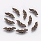 Tibetan Style Alloy Beads, Wing, Antique Bronze, Lead Free & Cadmium Free & Nickel Free, 21x6.5x2.5mm, Hole: 1.5mm
