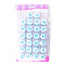 Plastic Cookie Cutters, Cookies Moulds, DIY Biscuit Baking Tool, Lowercase Letter A~Z, Deep Sky Blue, 35x27mm, 26pcs/set