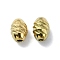 Ion Plating(IP) 316 Surgical Stainless Steel Bead, Oval, Real 18K Gold Plated, 8x6mm, Hole: 1.8mm