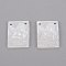 Natural White Shell Mother of Pearl Shell Pendants, Rectangle with Angel, 15.5x11.5x2.5mm, Hole: 1mm