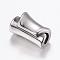 Tarnish Resistant 304 Stainless Steel Beads, Stainless Steel Color, 15x9.3mm, Hole: 3.7mm