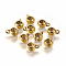 Tibetan Style Alloy Tube Bails, Loop Bails, Bail Beads, Rondelle, Cadmium Free & Nickel Free & Lead Free, Antique Golden, 8x5mm, Hole: 2mm, Inner Diameter: 5mm