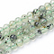 Natural Prehnite Beads Strands, Round, 6x6mm, Hole: 1mm, about 62pcs/strand, 15.5 inch