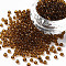Glass Seed Beads, Transparent, Round, Brown, 8/0, 3mm, Hole: 1mm, about 666 beads/30g