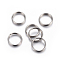 Tarnish Resistant 304 Stainless Steel Split Rings, Double Loops Jump Rings, Stainless Steel Color, 5x1mm, Inner Diameter: 3.8mm, Single Wire: 0.5mm