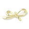 Rack Plating Alloy Pendants, Cadmium Free & Nickel Free & Lead Free, Bowknot, Golden, 33x16x5mm, Hole: 1.2mm
