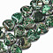 Natural Imperial Jasper Beads Strands, Heart, Dyed, Green, 9~10x10x5mm, Hole: 1.2mm, about 44~45pcs/strand, 15.55~15.94 inch(39.5~40.5cm)