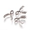 Tarnish Resistant 304 Stainless Steel Pinch Bails, Ice Pick Pinch Bails for Pendant Making, Stainless Steel Color, 13x13x6mm, Hole: 4x3mm, Inner Diameter: 10mm