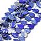 Natural Lapis Lazuli Beads Strands, Teardrop, 12~20x5~15x3~7mm, Hole: 0.8mm, about 24pcs/strand, 15.04''(38.2cm)