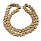 Electroplated Natural Lava Rock Beads Strands, Heart, Light Gold Plated, 6x6.5x2.5mm, Hole: 1mm, about 74pcs/strand, 15.75''~16.14''(40~41cm)
