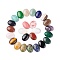 Natural/Synthetic Gemstone Cabochons, Oval, Mixed Stone, 25x18x7mm, 25pcs/box