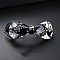 Bowknot Acrylic Hair Barrettes, Hair Accessories for Women & Girls, Black, 90x30mm
