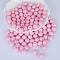 Round Silicone Focal Beads, Pink, 15mm, Hole: 2mm