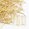 Brass Ball Head Pins, Cadmium Free & Lead Free, Golden, 14x0.5mm, 24 Gauge, Head: 2mm, about 10000pcs/bag