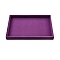 Synthetic Wood Jewelry Displays, Covered with Velvet, Purple, 350x240x32mm