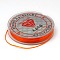 Flat Elastic Crystal String, String Cord Crystal Threads, Dark Orange, 0.8mm, about 10.93 yards(10m)/roll