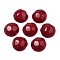 Opaque Acrylic Cabochons, Faceted, Half Round, Dark Red, 23x22x11mm, about 140pcs/500g