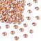 Preciosa® MAXIMA Crystal No Hotfix Flatback Stones, Czech Crystal, Dura Foiling, Round(438 11 615 Chaton Rose), 90310 200 Sun AB, SS12(3~3.2mm)