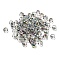 Glass Seed Beads, AB Color, Rondelle, Colorful, 4x3mm, Hole: 1.2mm,  20g/bag