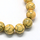 Окрашенные синтетической бирюзы шарика Gemstone пряди TURQ-R032-8mm-XSS13-2