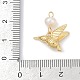 Подвески из натурального пресноводного жемчуга и латуни KK-U062-03G-3