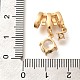 Латунные микро проложить кубического циркония подвески X-KK-C085-12G-3
