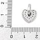 Латунные микропаве прозрачные подвески с фианитом KK-G522-53P-01-3