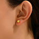 Модные круглые серьги-гвоздики из латуни OK7509-1