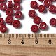 Непрозрачные цвета блестящие стеклянные бусины SEED-E001-P3x6mm-A12-4