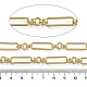 Цепи с овальными звеньями из латуни CHC-G023-06G-2