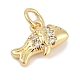 Латунные микро проложить кубического циркония подвески KK-Q028-69G-01-2