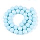 Нити из матовых непрозрачных стеклянных бусин GLAA-T032-P10mm-MBB10-2
