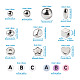 Pandahall 1550 шт. 12 стильные пластиковые бусины с покрытием из абс и ccb FIND-TA0002-43-4